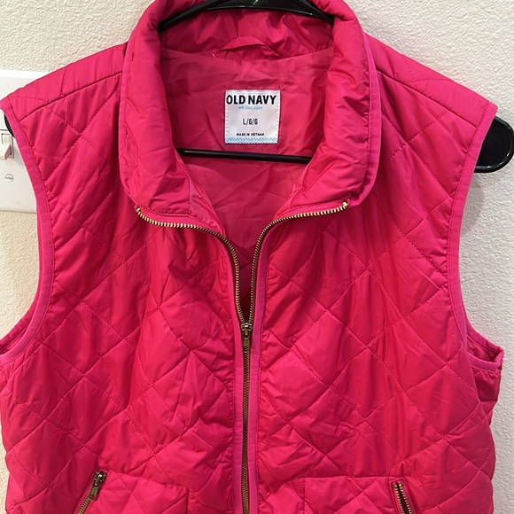 Bright Pink Old Navy Vest large - Picture 3 of 5